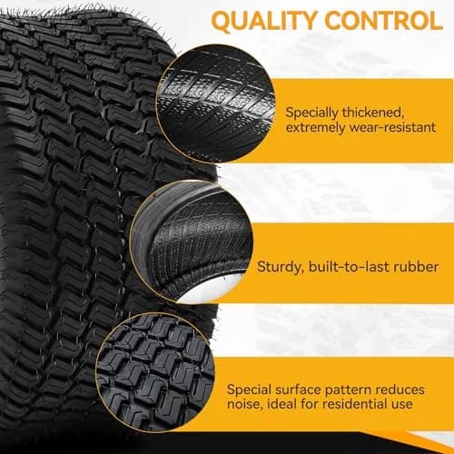 YINTATECH 20x8-8 Lawn Mower Tires Set of 2, 4Ply Tubeless for Lawn & Garden Vehicles thumbnail 3