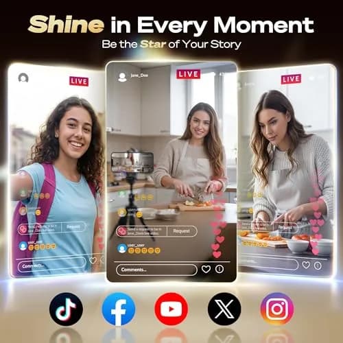 SYNCO Wireless Selfie Monitor for iPhone 7-18 | 4K/1080p Rear Camera, 164FT Range, Black thumbnail 7
