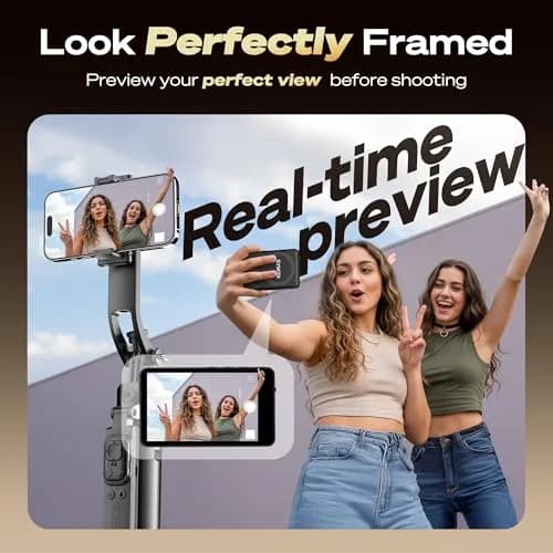SYNCO Wireless Selfie Monitor for iPhone 7-18 | 4K/1080p Rear Camera, 164FT Range, Black thumbnail 3