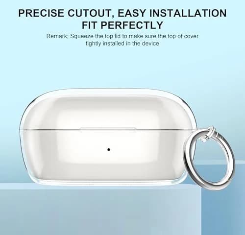 Aircawin for Bose New QuietComfort Earbuds Case Clear 2024 | Lightweight & Durable TPU Cover thumbnail 2