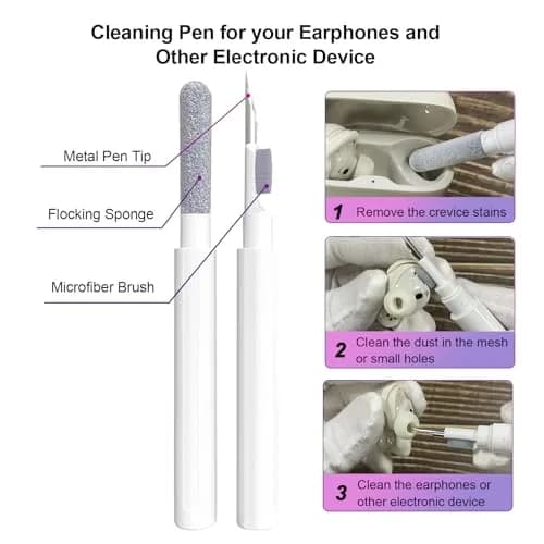 Aircawin Clear Case for Bose QuietComfort Earbuds II / Ultra (2022-2025 Models) | Hingeless TPU Protective Cover with Carabiner & Cleaning Pen thumbnail 7