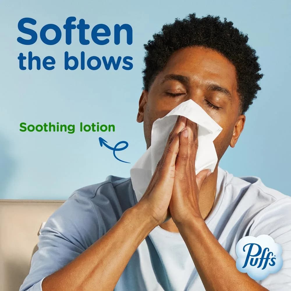 Puffs Plus Lotion Facial Tissues Cube Box | Softness & Strength for Indian Homes - view 4