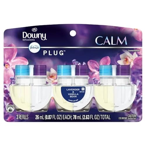 Febreze Fade Defy Plug Air Freshener Refills Downy Calm Scent 3 Count | Lasts 50 Days on Low thumbnail 7