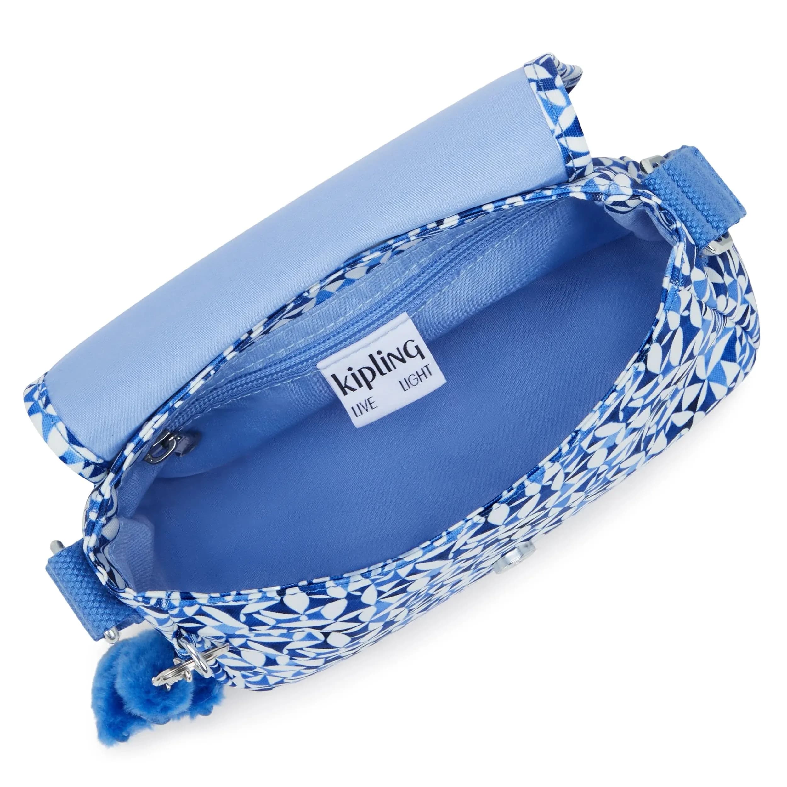 Kipling Sabian U Mini Crossbody Bag in Crazy Leaves Print (7.75"L x 5.75"H x 3.5"D) - view 3