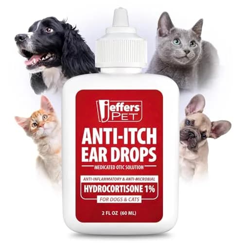 Jeffers Anti-Itch Ear Drops for Dogs & Cats 2 fl oz | Supports Ear Comfort & Hygiene thumbnail 1