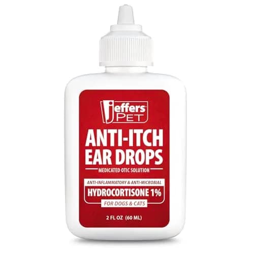 Jeffers Anti-Itch Ear Drops for Dogs & Cats 2 fl oz | Supports Ear Comfort & Hygiene thumbnail 2