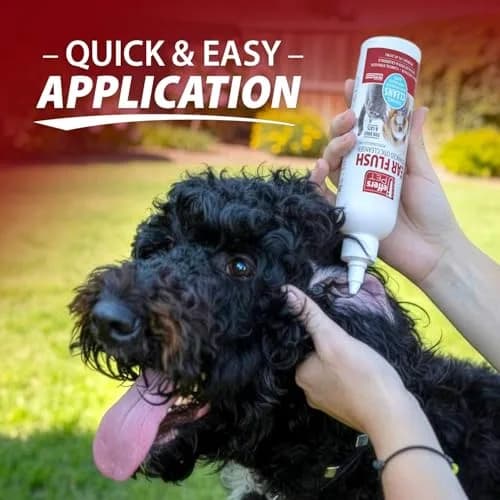 Jeffers Ear Flush for Dogs, Cats & Puppies 8 oz | Gentle Ear Cleaning Solution with Ketoconazole thumbnail 8