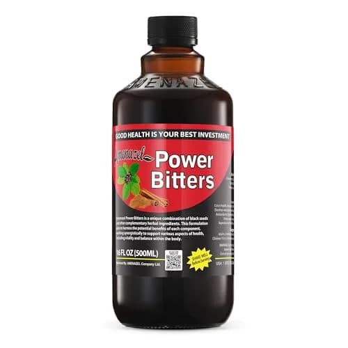 Amenazel Organic Power Bitters 16 Fl Oz | Natural Immune Support & Detox thumbnail 1