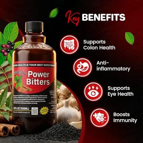 Amenazel Organic Power Bitters 16 Fl Oz | Natural Immune Support & Detox thumbnail 7