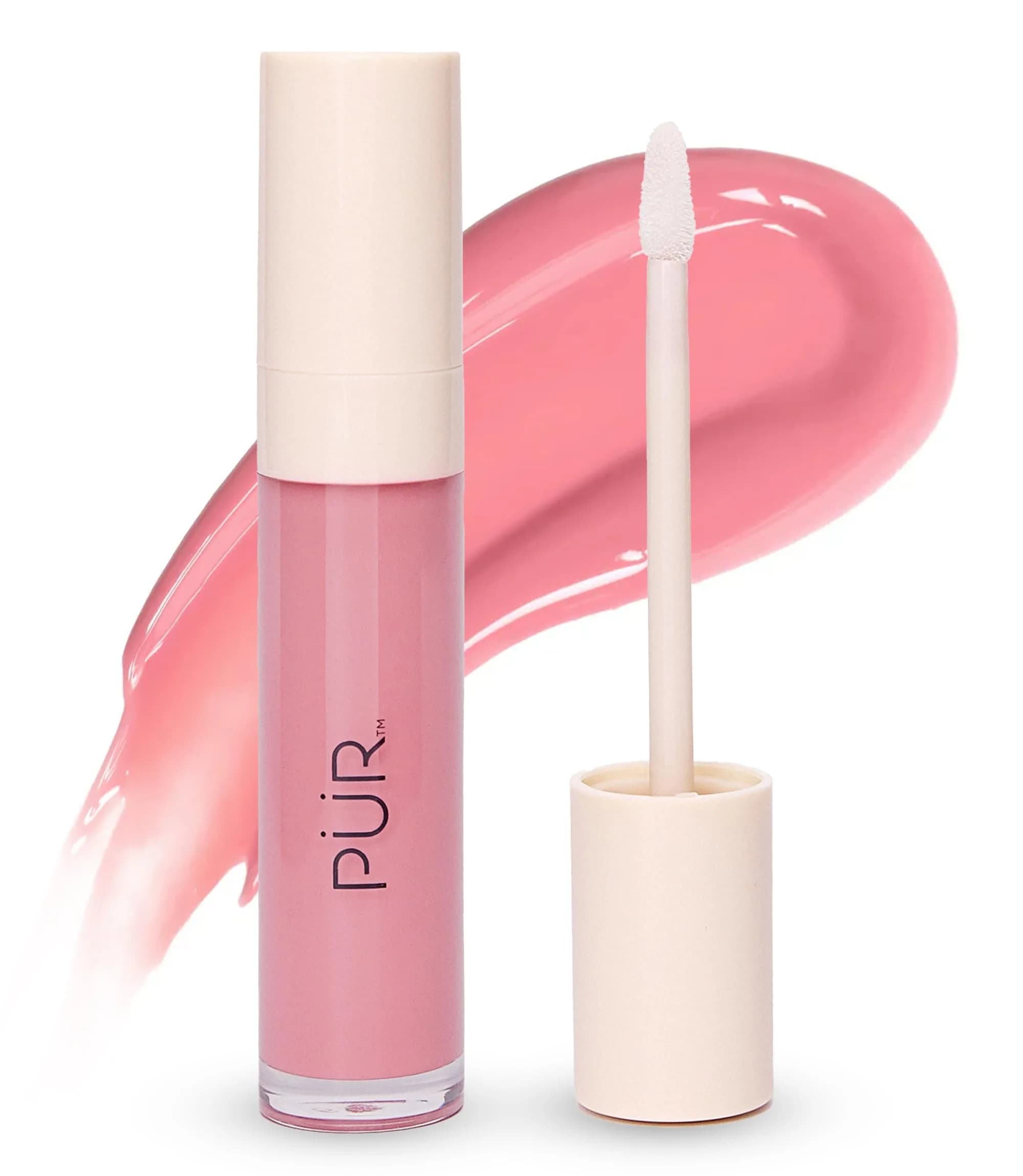 PÜR Glossy Lip Tint & Plumping Lip Oil 1 Fl Oz | Buildable High-Shine, Nourishing