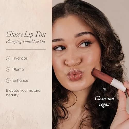 PÜR Glossy Lip Tint & Plumping Lip Oil 1 Fl Oz | Buildable High-Shine, Nourishing thumbnail 2