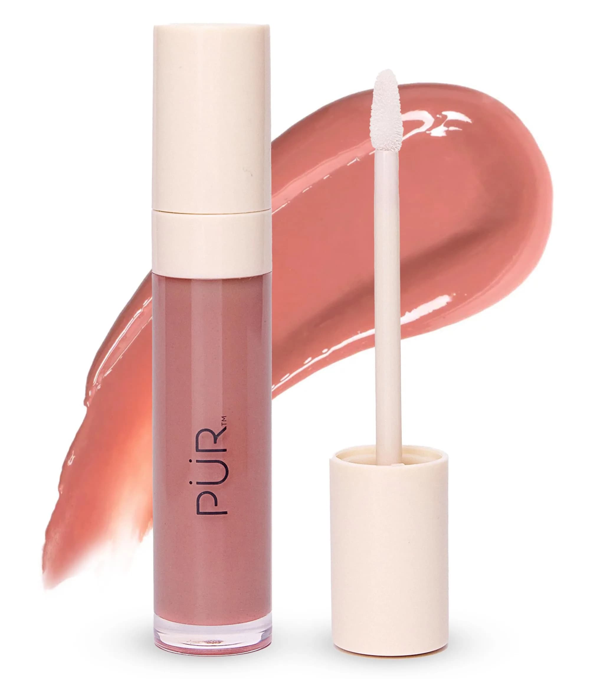 PÜR Glossy Lip Tint & Plumping Lip Oil 1 Fl Oz | Buildable High-Shine Color with Nourishing Skincare