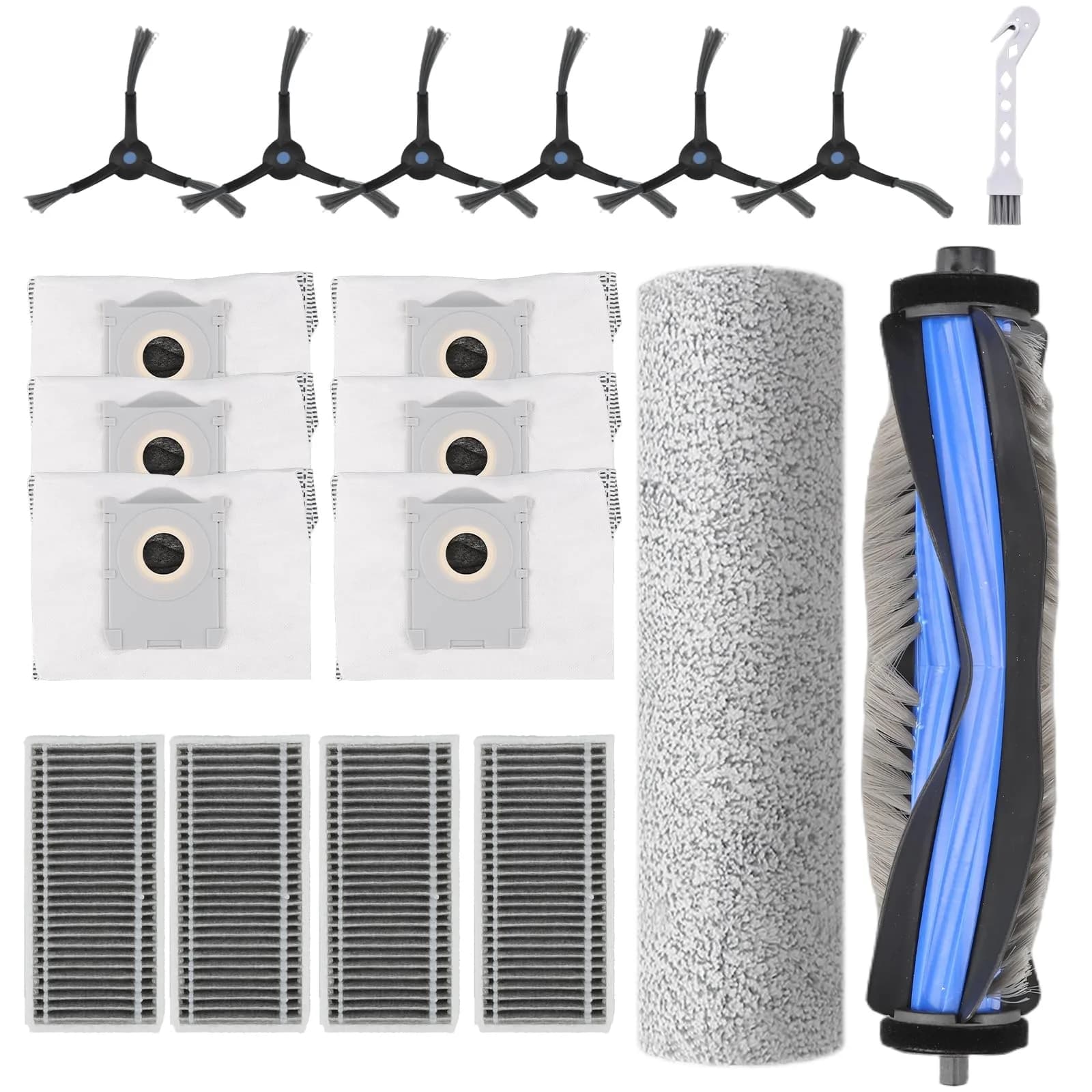 Estelife 19 Pack Replacement Parts for Ecovacs Deebot X8 Pro Omni & Yeedi S14 Plus | Vacuum Cleaner Accessories Kit - main product image