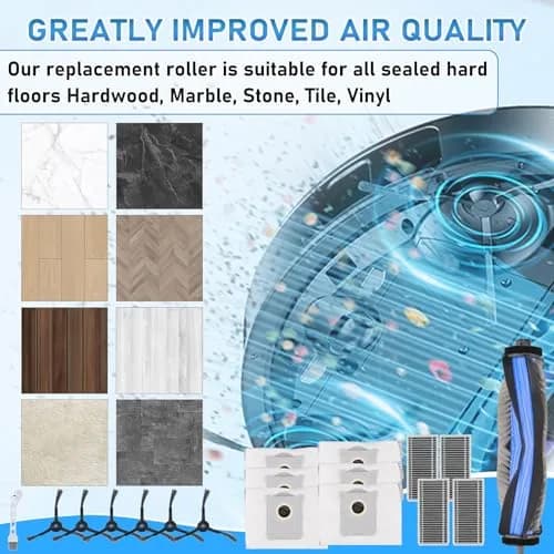 Estelife 19 Pack Replacement Parts for Ecovacs Deebot X8 Pro Omni & Yeedi S14 Plus | Vacuum Cleaner Accessories Kit thumbnail 7