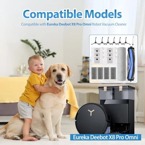Estelife 19 Pack Replacement Parts for Ecovacs Deebot X8 Pro Omni & Yeedi S14 Plus | Vacuum Cleaner Accessories Kit thumbnail 3