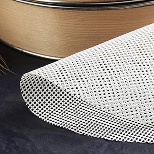 GUCUJI 11 Inch Silicone Bamboo Steamer Liners (4-Pack, White) | Reusable Non-Stick Mesh Mats for Steaming Buns, Dumplings, Dim Sum, Momo, Rice, Fish thumbnail 6