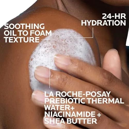 La Roche-Posay Lipikar AP+ Gentle Foaming Cleansing Oil 200ml (6.76 Fl Oz) | Fragrance-Free Hydration for Dry, Sensitive Skin thumbnail 3