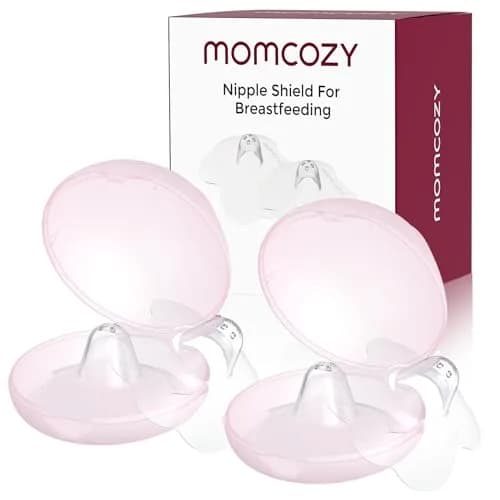 Momcozy Nipple Shields for Breastfeeding Newborn, Flower Shaped 20mm (2 Pairs) | BPA/BPS Free Silicone for Latching Support thumbnail 1