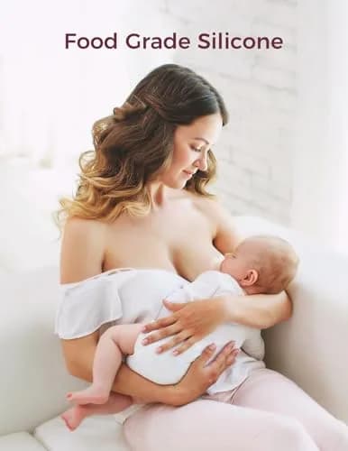 Momcozy Nipple Shields for Breastfeeding Newborn, Flower Shaped 24mm (1 Pair) | BPA-Free Silicone for Easier Latching thumbnail 3