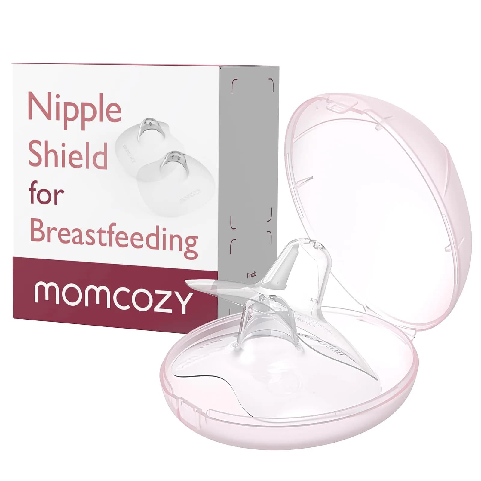Momcozy Ultra-Thin Nipple Shields (17mm) | Food-Grade Silicone for Breastfeeding Latch Support & Comfort - main product image