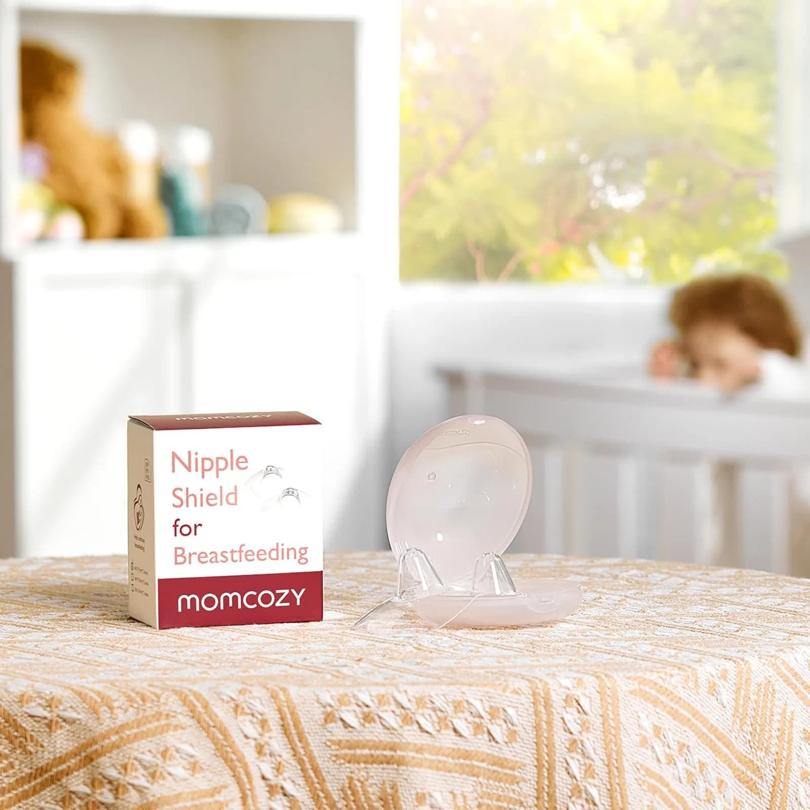 Momcozy Ultra-Thin Nipple Shields (17mm) | Food-Grade Silicone for Breastfeeding Latch Support & Comfort - view 2
