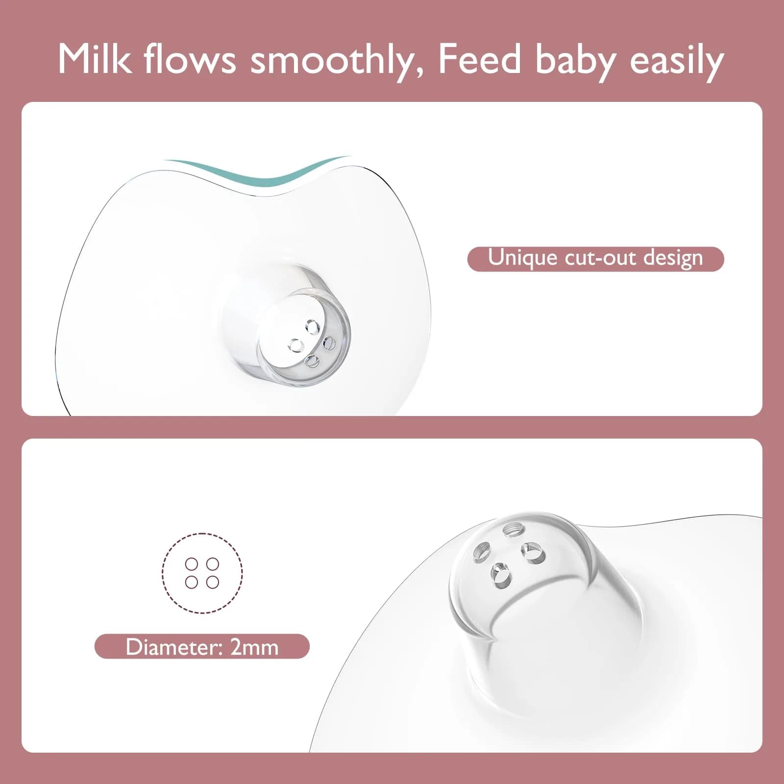 Momcozy Ultra-Thin Nipple Shields (17mm) | Food-Grade Silicone for Breastfeeding Latch Support & Comfort - view 8
