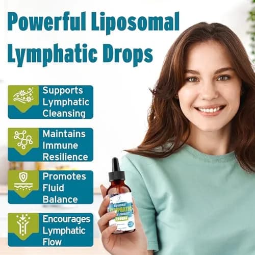 Tervaies Liposomal Lymphatic Detox & Drainage Drops – 2000mg Herbal Blend with Elderberry & Echinacea | Supports Lymphatic Flow & Immunity (110c) thumbnail 5