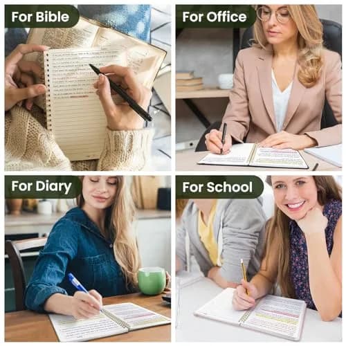 Taja 6 Pack Lined Notebooks for Work Hardcover Spiral Journal 1.83 kg (4.05 lb) | Premium Paper for Office & Students thumbnail 7