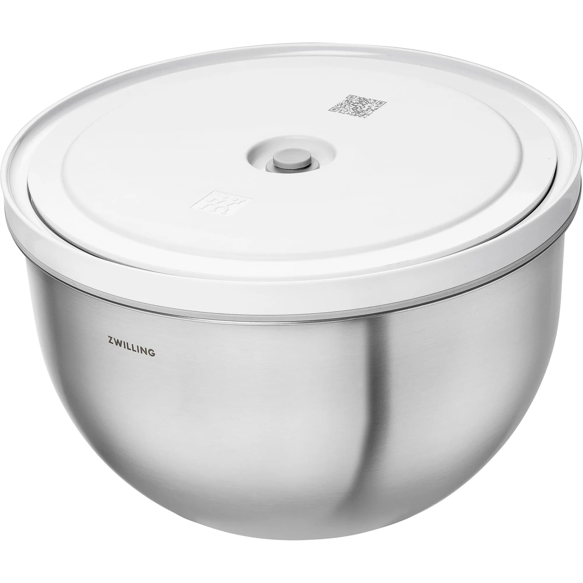 ZWILLING Fresh & Save Vacuum Stainless Steel Bowl Large 1.6 L (1.7 qt) | Airtight Food Storage Container for Meal Prep — 4.25