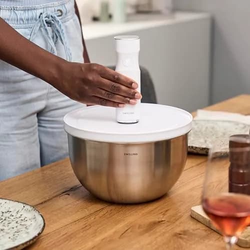 ZWILLING Fresh & Save Stainless Steel Vacuum Bowl Medium 1.85L (62.5 fl oz) | Airtight Food Storage for Indian Kitchens thumbnail 4