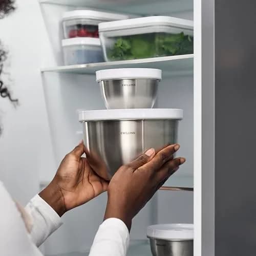 ZWILLING Fresh & Save Stainless Steel Vacuum Bowl Medium 1.85L (62.5 fl oz) | Airtight Food Storage for Indian Kitchens thumbnail 5
