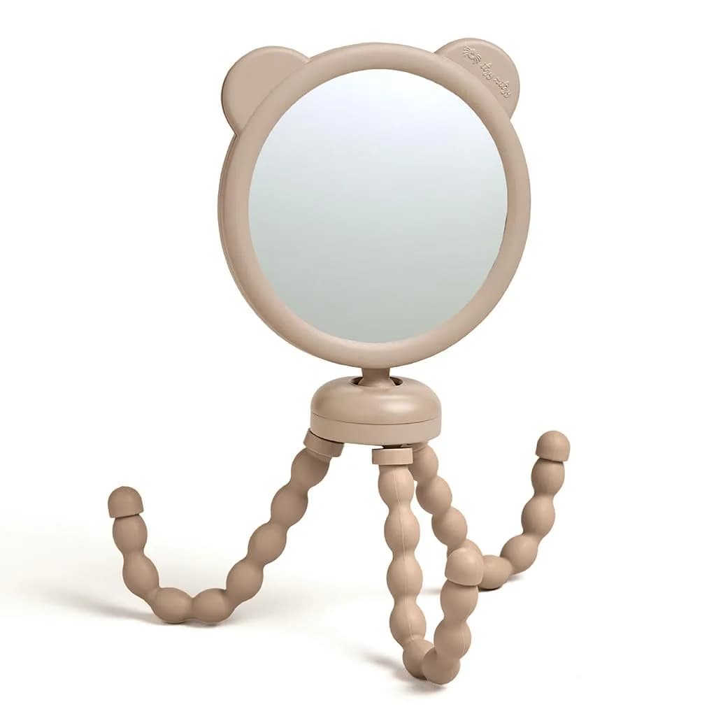 Itzy Ritzy Stroller Mirror, 360° Swivel Baby Stroller Accessory (Bear) | Clear View for Parents — Stroller Mirror