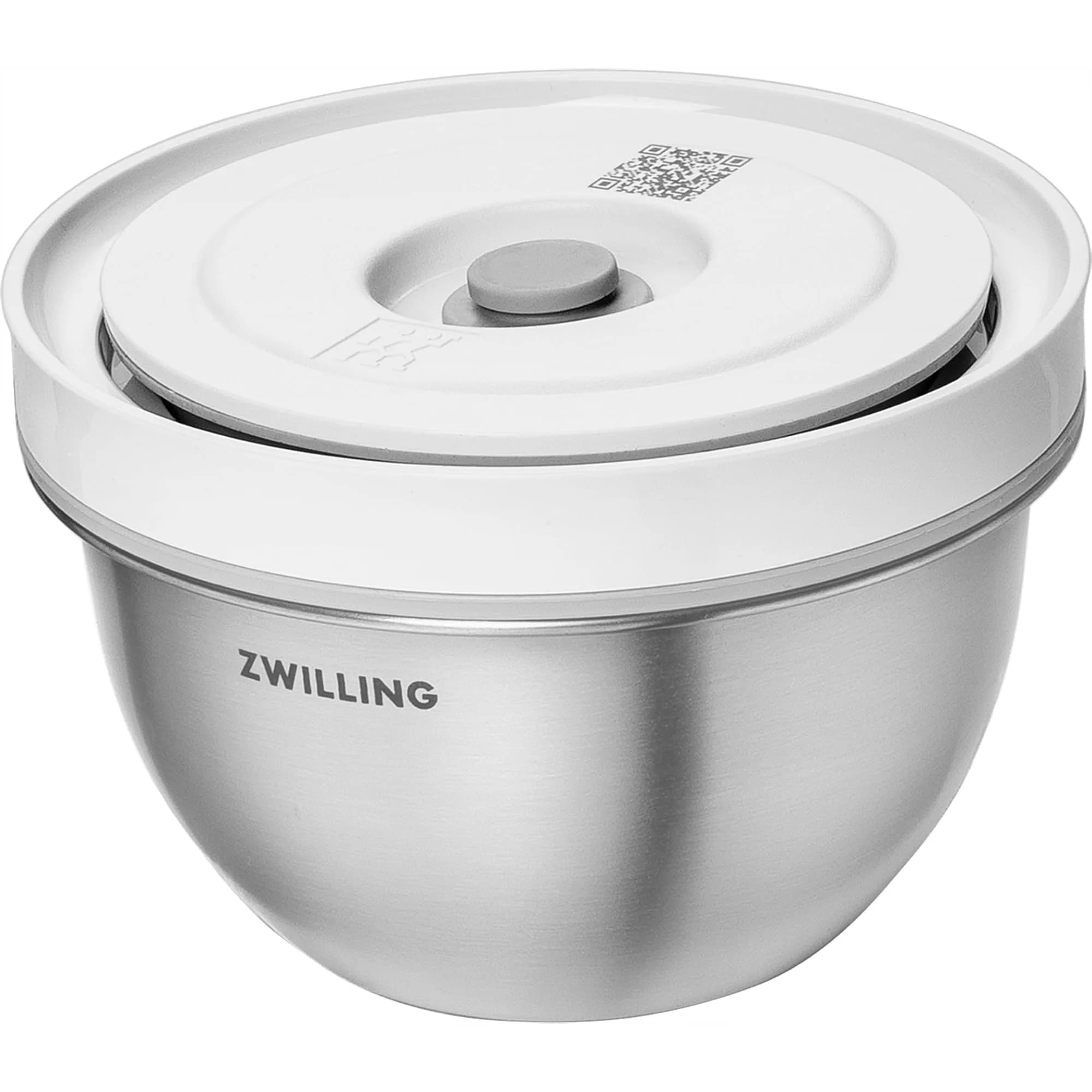 ZWILLING Fresh & Save Vacuum Stainless Steel Bowl Large 1.6 L (1.7 qt) | Airtight Food Storage Container for Meal Prep — 0.32