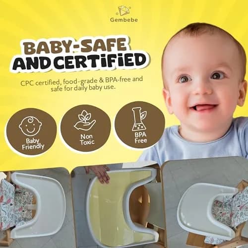 Gembebe Suction Solver Sticker for Stokke Tripp Trapp Tray 2pcs | Safe Adhesive Placemat Enhances Suction thumbnail 4