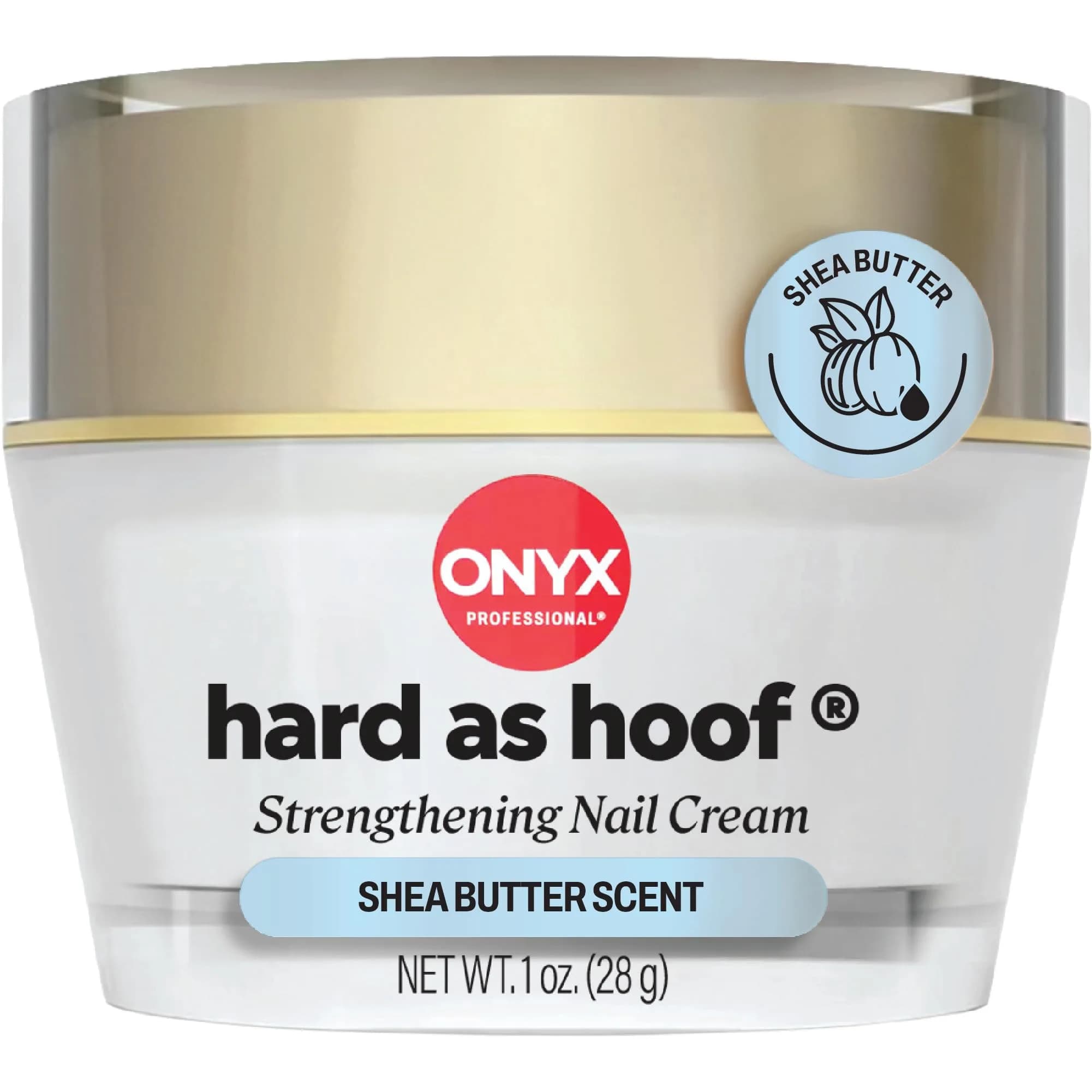 Onyx Professional Hard as Hoof Nail Cream - Shea Butter Scent, 1 oz | Stops Splits, Chips & Cracks - main product image