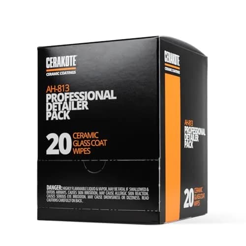 CERAKOTE Ceramic Glass Coat Pro Pack 20 Wipes | Hydrophobic Windshield Treatment for Enhanced Visibility thumbnail 1