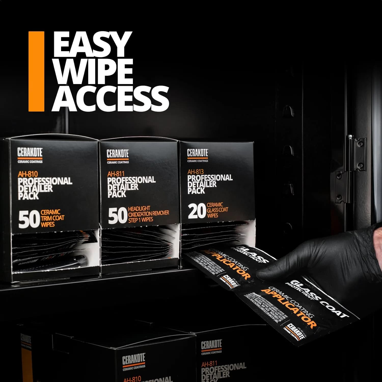 CERAKOTE Ceramic Glass Coat Pro Pack 20 Wipes | Hydrophobic Windshield Treatment for Enhanced Visibility - view 3