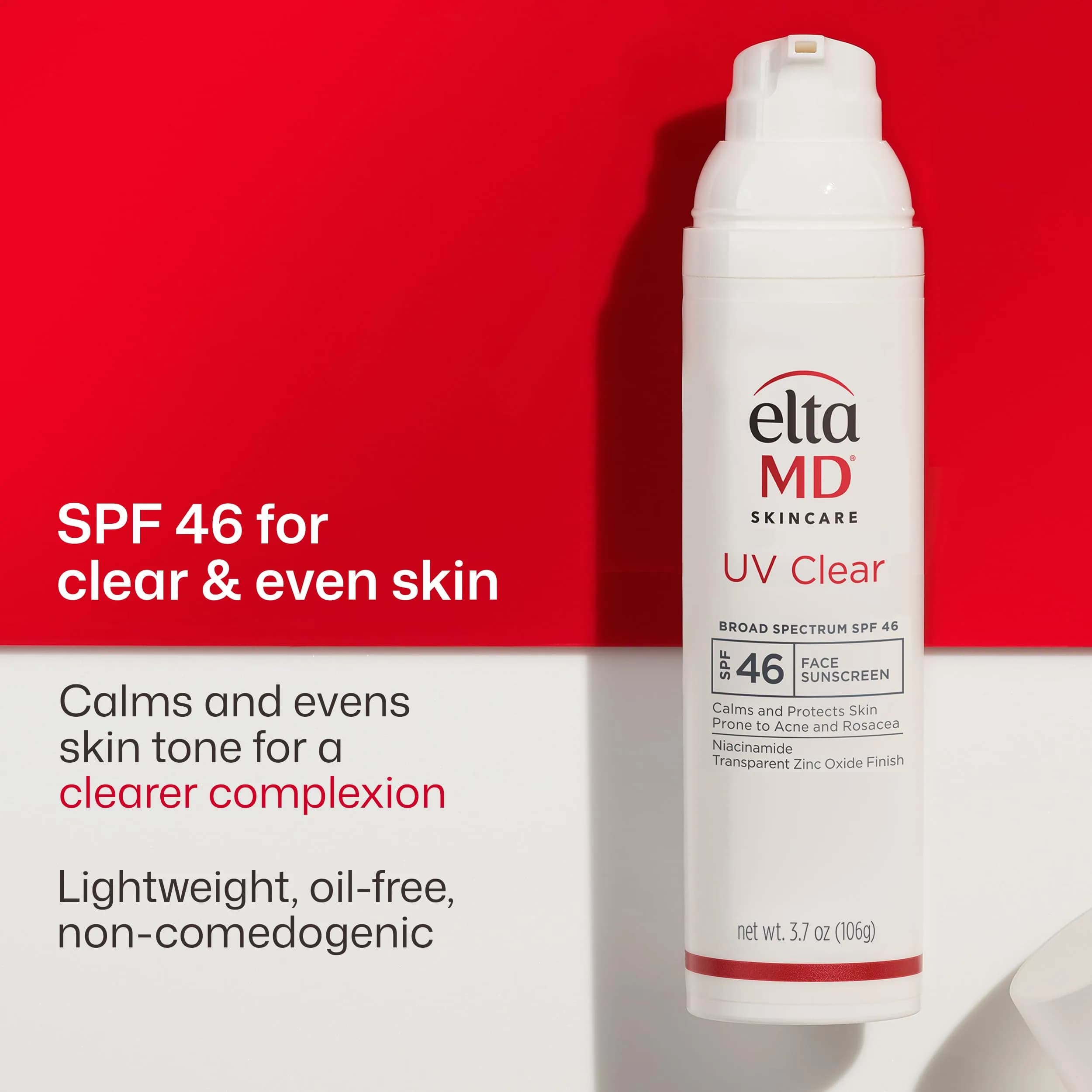 EltaMD UV Clear Face Sunscreen SPF 46, Oil Free, for Acne-Prone Sensitive Skin, 105g (3.7 oz) - view 3