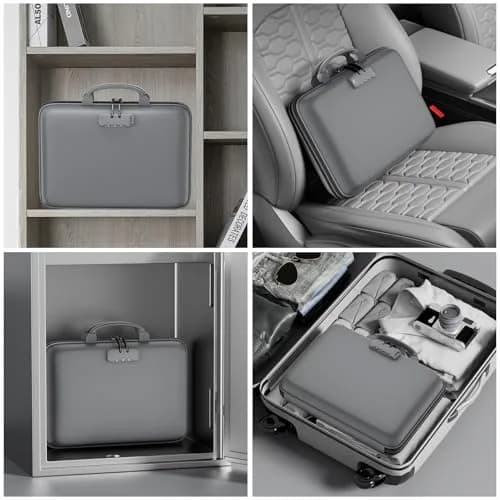 DocSafe Fireproof Document Box with Lock & 13 Pockets, 38.1cm x 29.2cm x 7.6cm (15.5" x 11.5" x 3") | Fire & Water Resistant Hard-Shell Organizer thumbnail 6