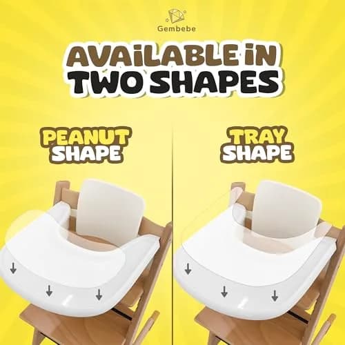 Gembebe Suction Solver Sticker for Stokke Tripp Trapp Tray, 2 Peanut Shape Placemats | Improves Suction for Bowls & Toys thumbnail 9