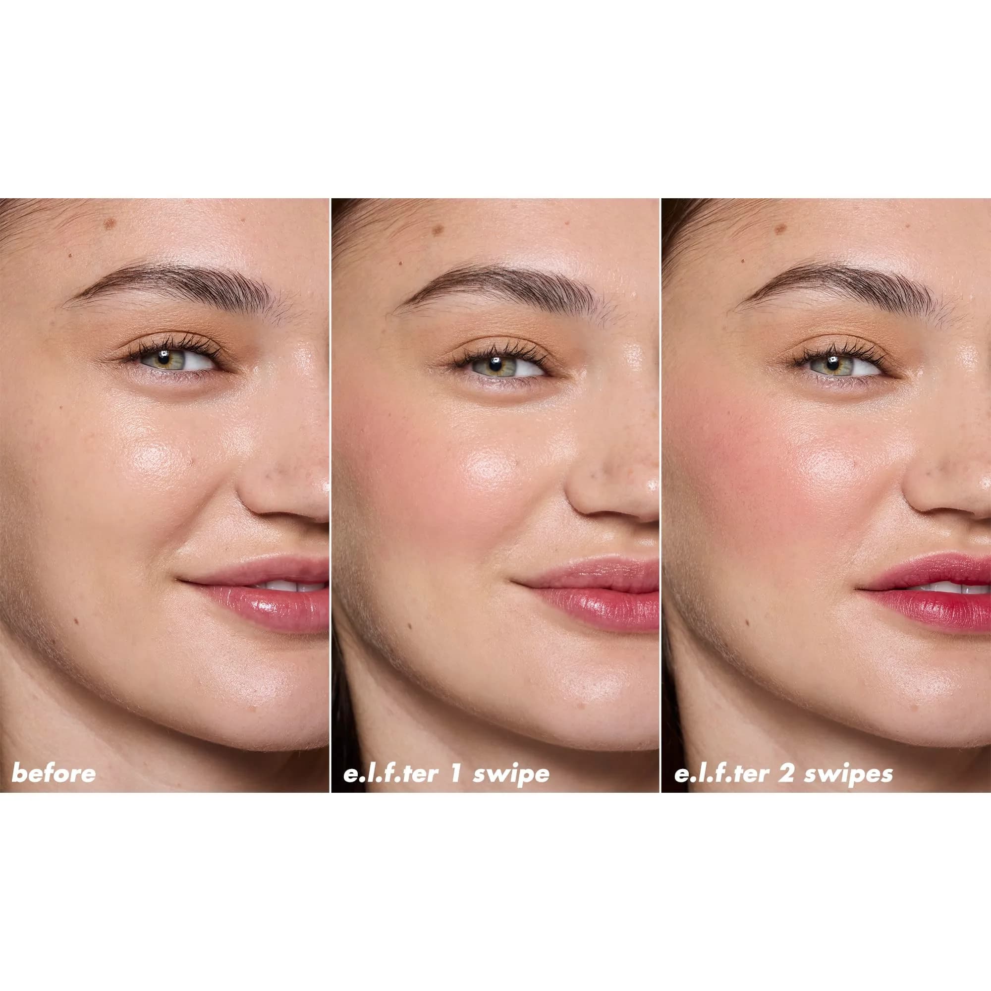 e.l.f. Sheer For It Blush Tint, Left On Red | Hydrating Multi-Use Lip & Cheek Tint with Hyaluronic Acid - view 5