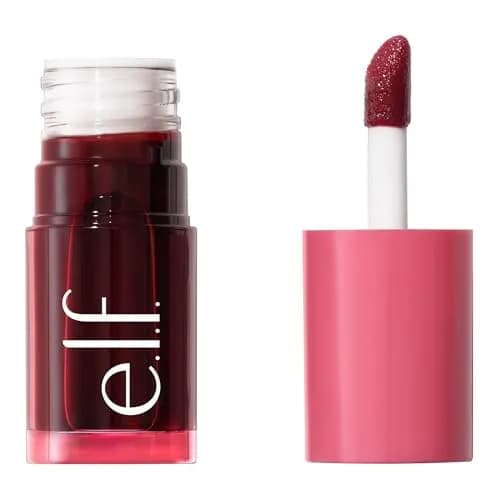 e.l.f. Sheer For It Blush Tint, Left On Red | Hydrating Multi-Use Lip & Cheek Tint with Hyaluronic Acid thumbnail 1
