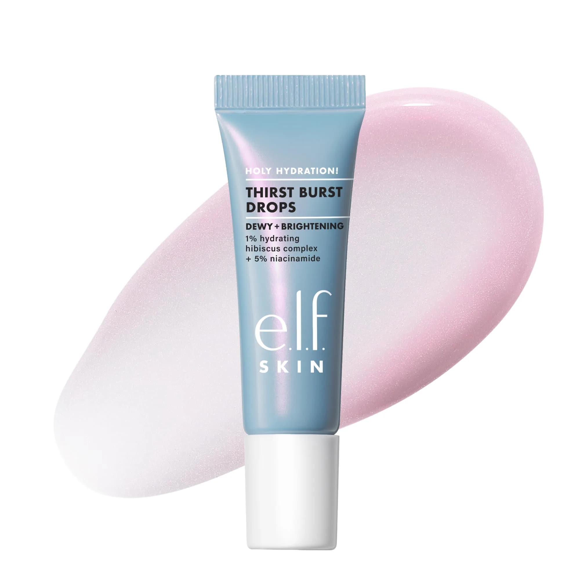 e.l.f. SKIN Holy Hydration! Thirst Burst Drops Mini, Face Serum 0.33 Fl Oz | Hydrating & Brightening, Vegan & Cruelty-Free — 0.33 Fl Oz