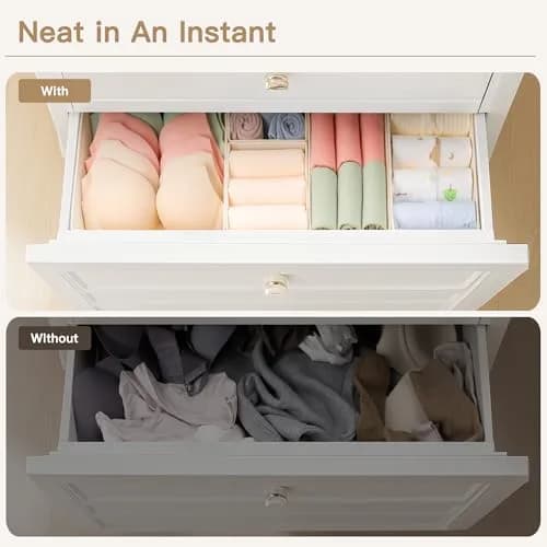 Criusia Drawer Organizer Clothes 14 Pack | Foldable Closet Dividers for Baby & Bedroom Storage thumbnail 9