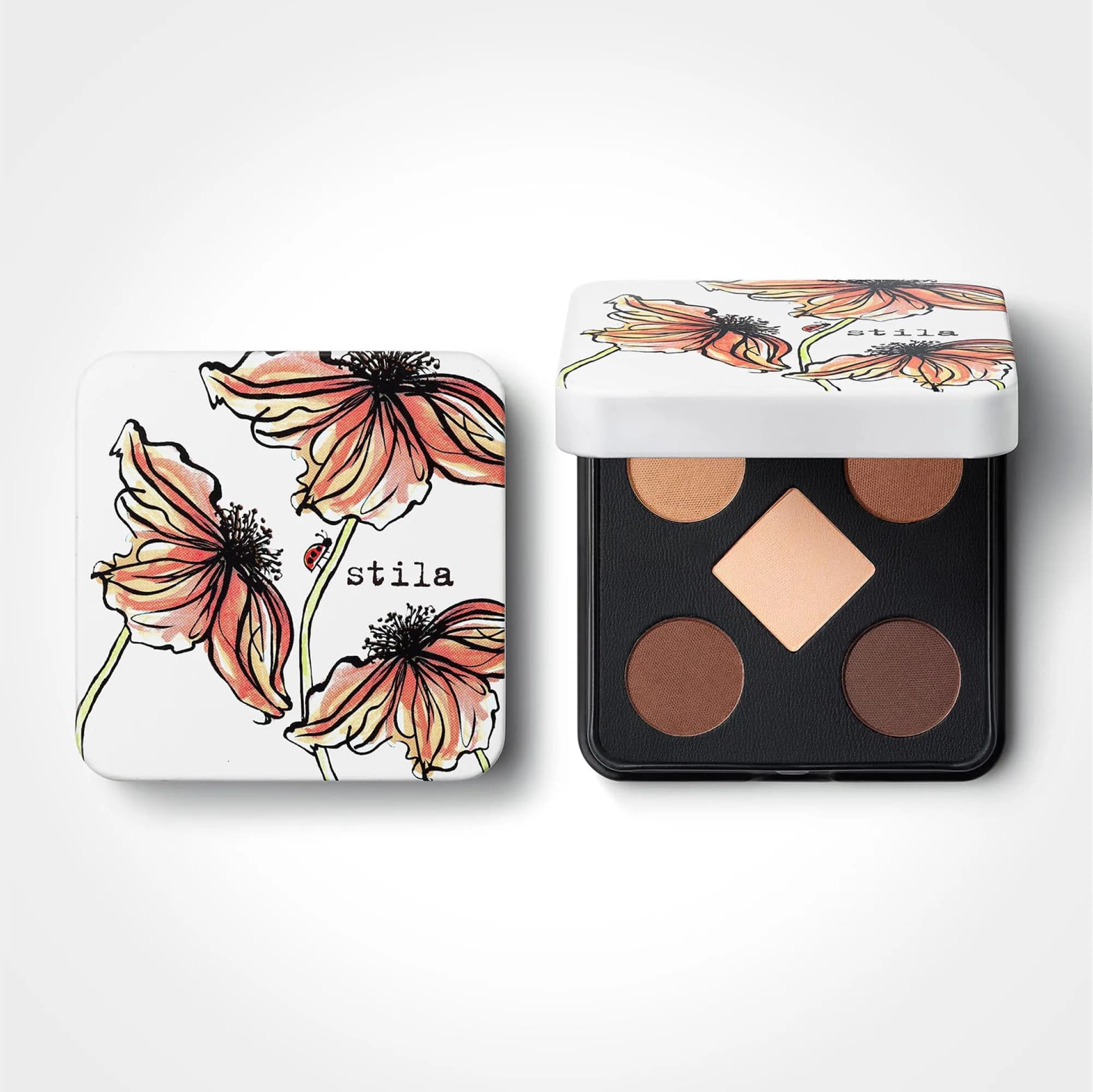 stila Pocket Play Eyeshadow Palette, 5 Silky Shades (Desert Blooms) | Versatile, Portable & Silky — Desert Blooms