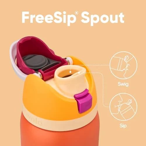 Owala FreeSip Insulated Stainless Steel Water Bottle 40 oz (1183 ml) Citrus Crush | Keeps Cold 24 Hrs thumbnail 2