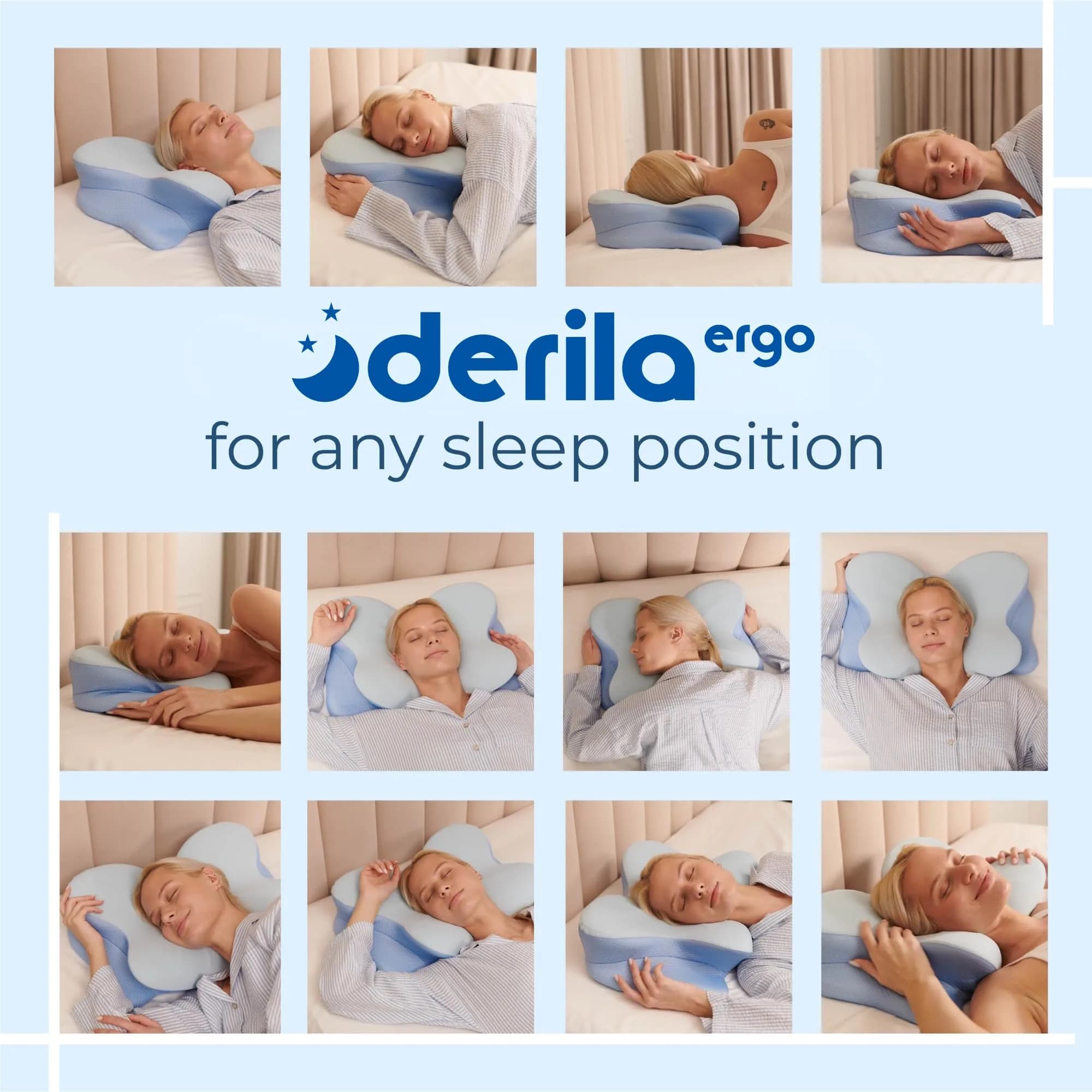 Derila Ergo Cervical Neck Pillow for Sleeping | 54cm x 36cm x 1cm (21.25 x 14.17 x 4.72 inches) - view 7