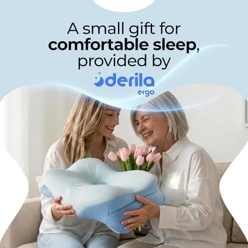Derila Ergo Cervical Neck Pillow for Sleeping | 54cm x 36cm x 1cm (21.25 x 14.17 x 4.72 inches) thumbnail 2