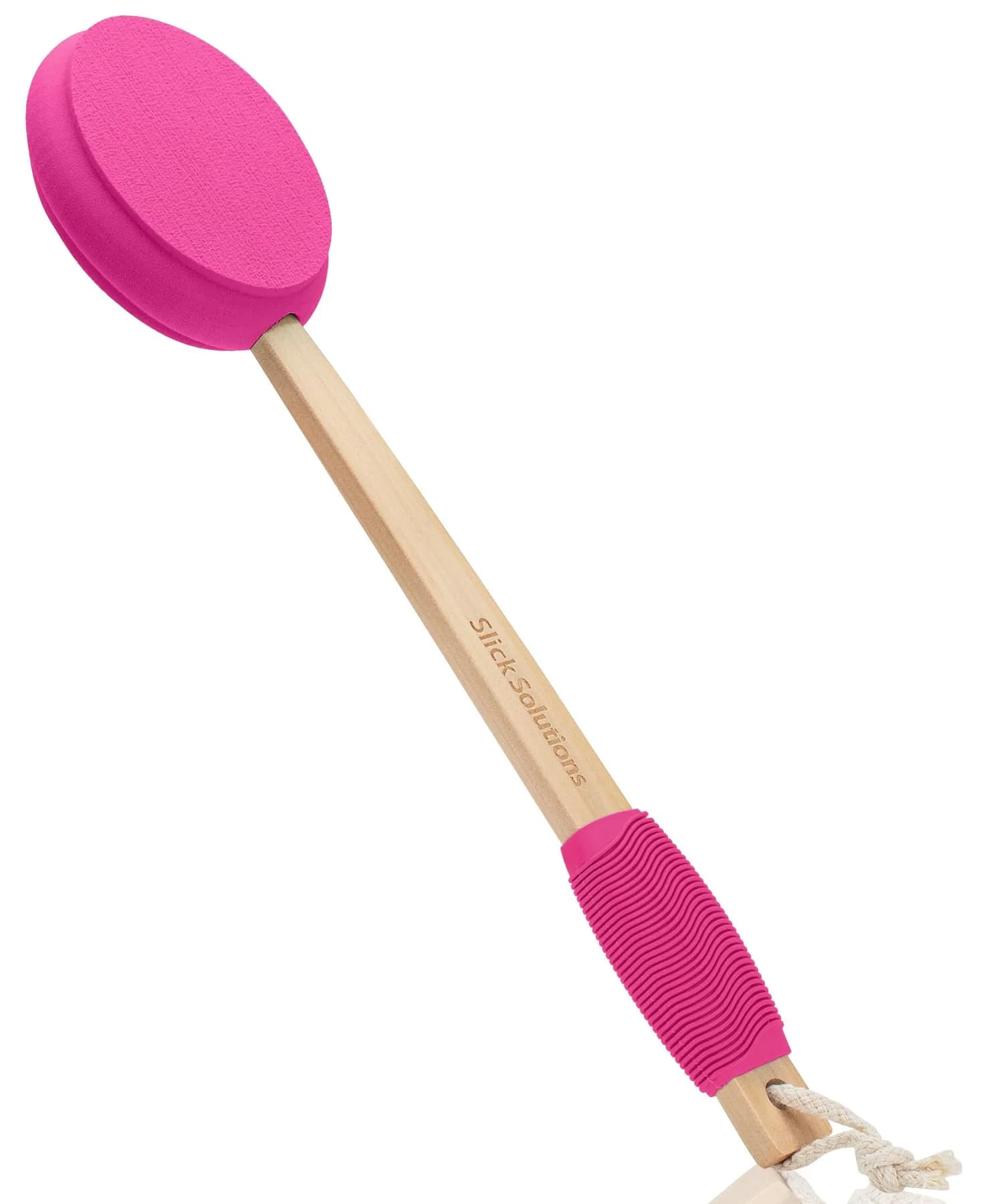 Slick Solutions 17 Inch Hot Pink Lotion Applicator for Easy Back & Body Reach - main product image
