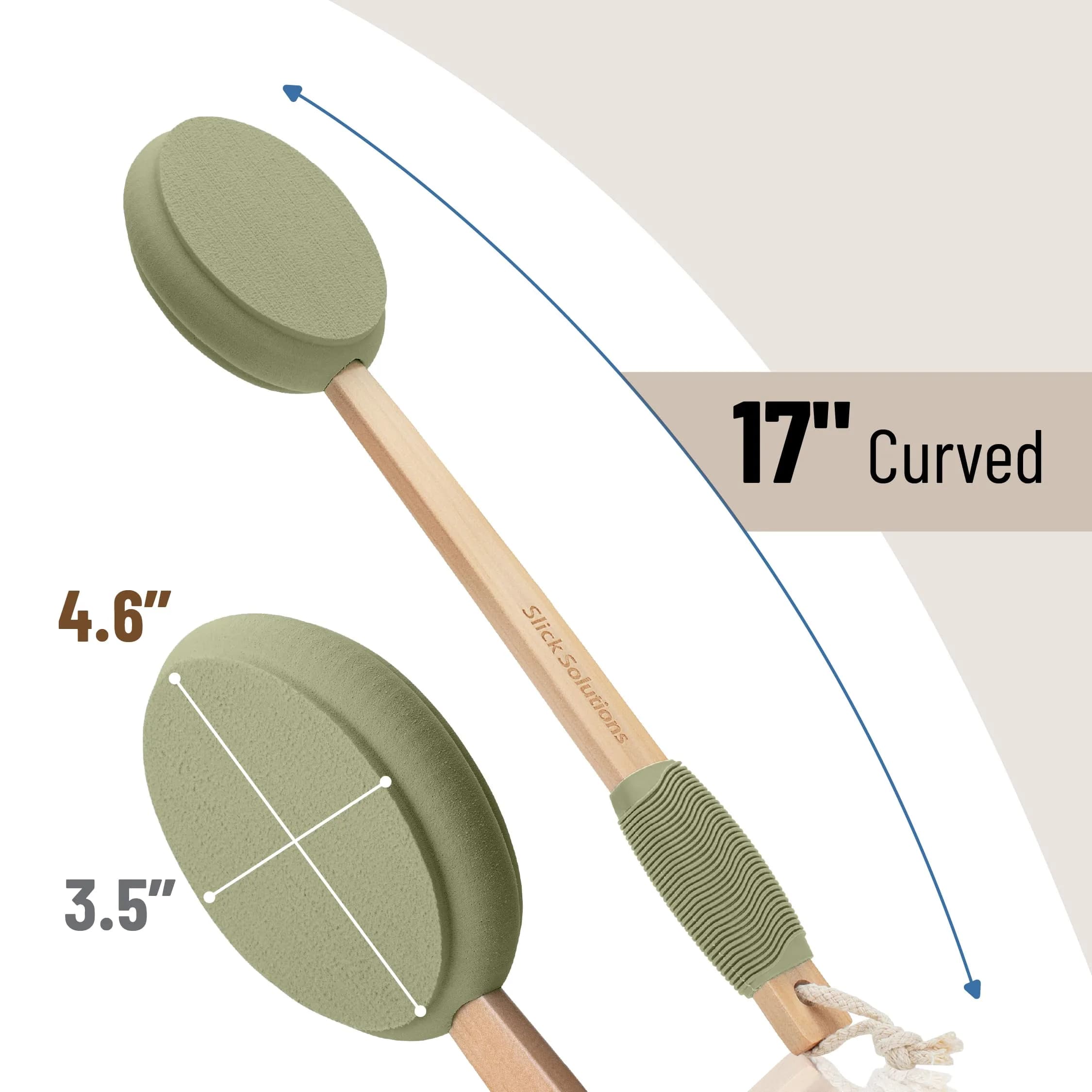 Slick Solutions 17 inch Olive Green Lotion Applicator - Easy Reach for Back & Body - view 2